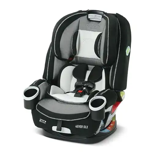 Graco 4Ever DLX 4-in-1 Car Seat, Grey, Infant to Toddler Car Seat